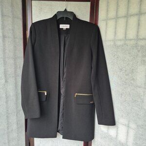 Calvin Klein long blazer black sz 6